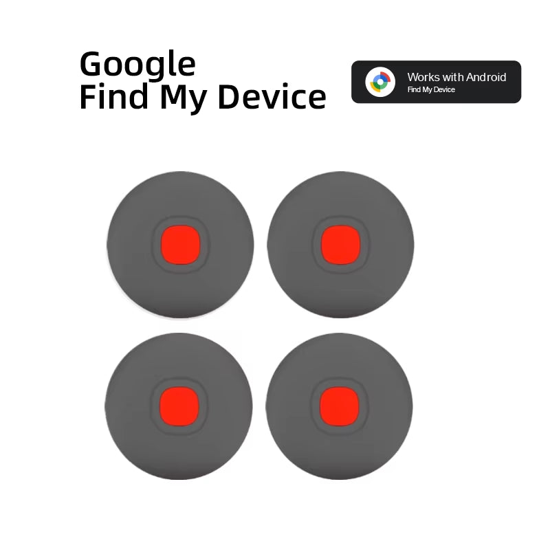 Android Tracker Tags Google Certified Works with Google Find My Waterproof Bluetooth Air Tags for Keys Wallets Suitcases 4 Pack