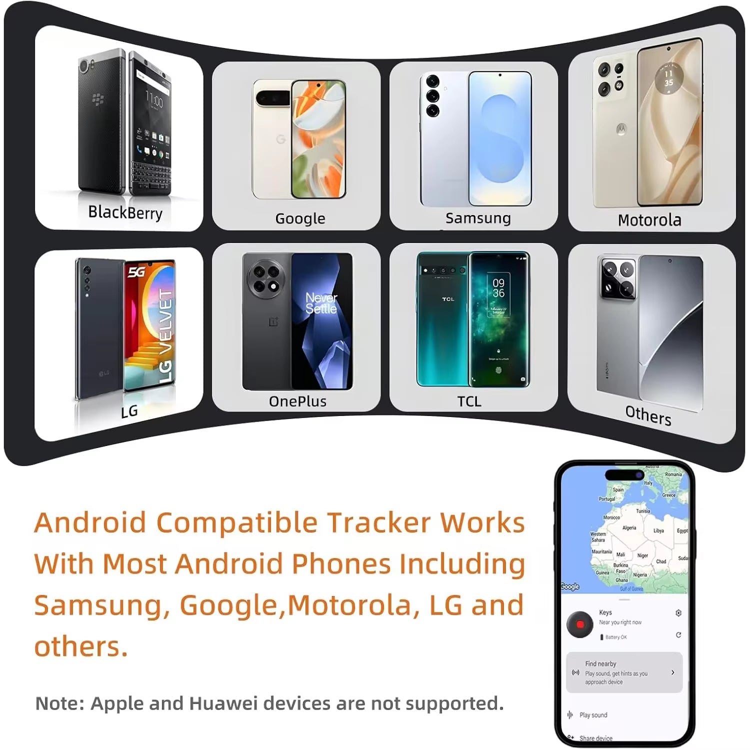 Android Tracker Tags Google Certified Works with Google Find My Waterproof Bluetooth Air Tags for Keys Wallets Suitcases 4 Pack