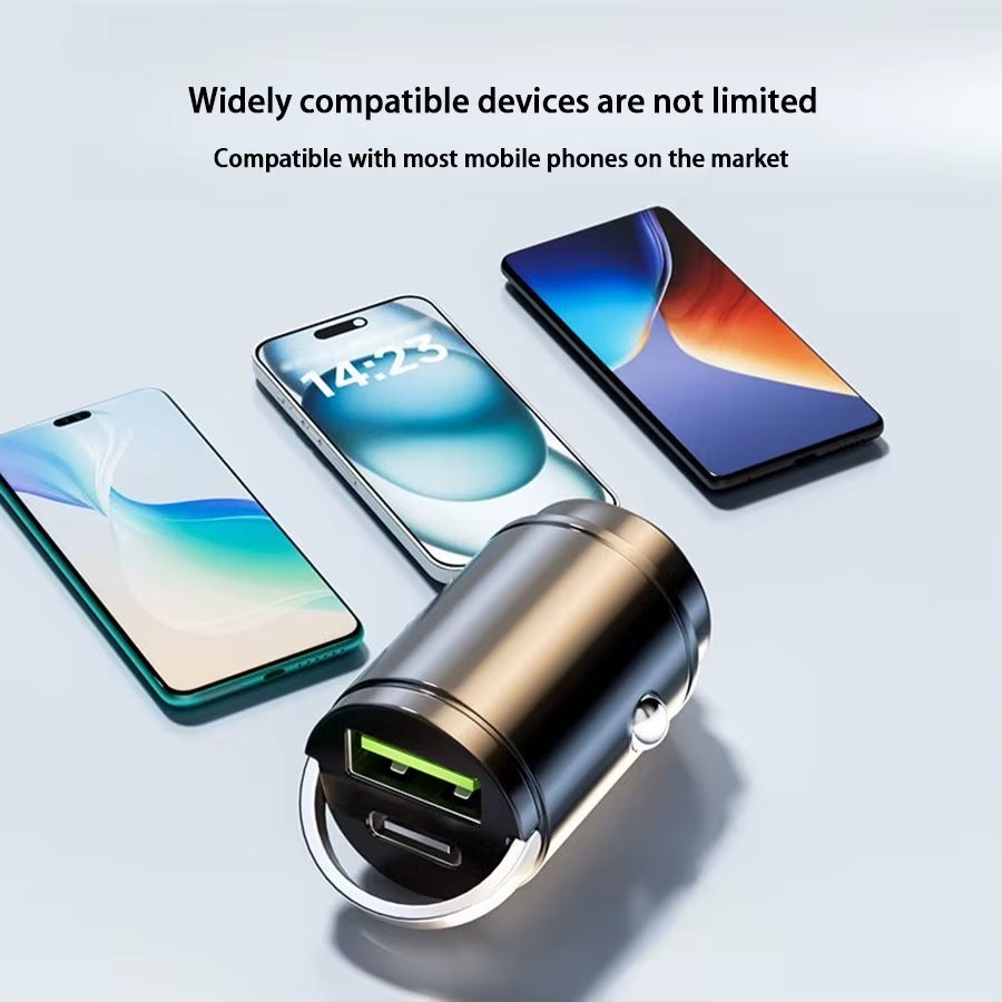 100W PD USB Car Charger Lighter Fast Charging for Iphone QC3.0 USB Type C Car Phone Charger Adapter for Xiaomi Samsung Huawei