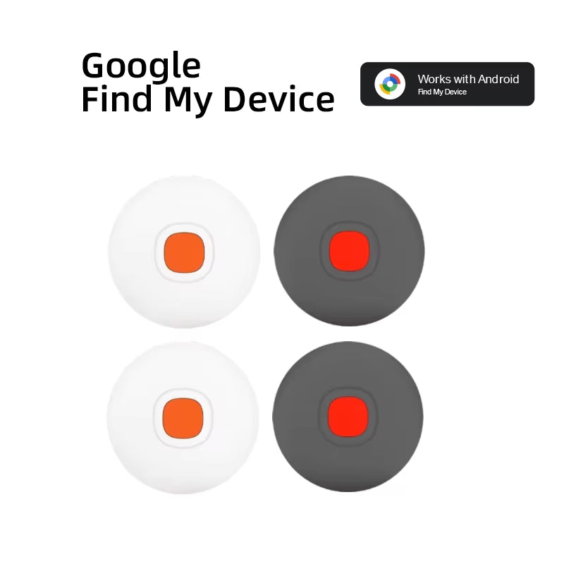 Android Tracker Tags Google Certified Works with Google Find My Waterproof Bluetooth Air Tags for Keys Wallets Suitcases 4 Pack